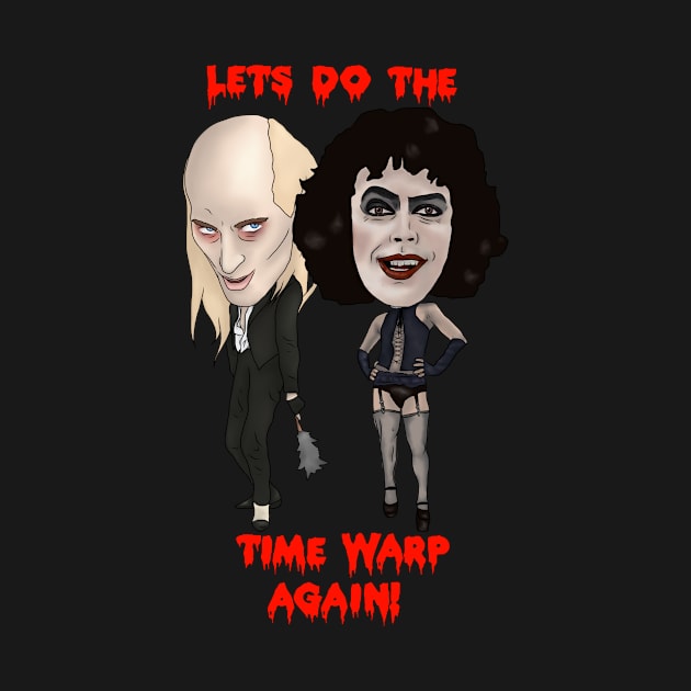 The Rocky Horror Picture Show Inspired Lets Do The Time Warp Again RiffRaff Frank N Furter Illustration by MelancholyDolly