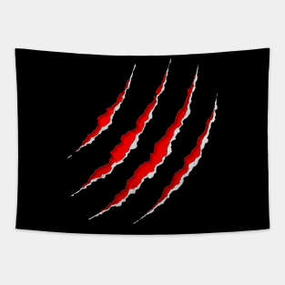 Claw Scrathes Tapestry