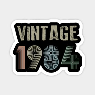 Vintage 1984 36th Birthday Gift Men Women Magnet