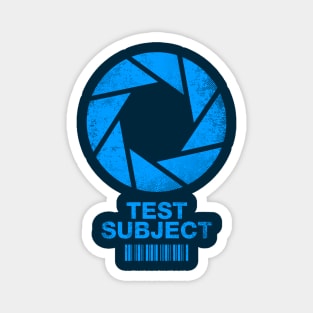 Aperture Science Test Subject -blue- Magnet