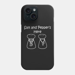 Salt and Pepper's Here White Phone Case