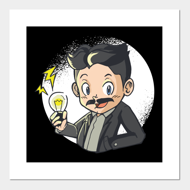 Funny Nikola Tesla Comic - Tesla Vintage - Posters and Art Prints | TeePublic Funny Nikola Tesla Comic - Tesla Vintage - Posters and Art Prints | TeePublic