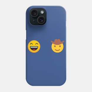 Happy / cowboy emoji sticker Phone Case