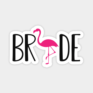 Bride - Flamingo Theme Magnet