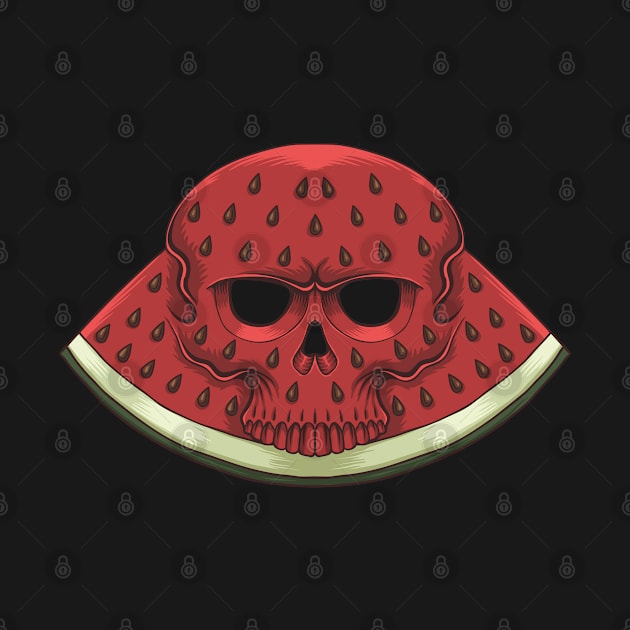 Skull Watermelon by YousifAzeez
