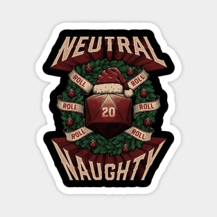 RPG - Christmas Alignment - Neutral Naughty Magnet