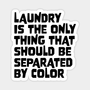 Laundry Is The Only Thing That Should Be Separated By Color Magnet