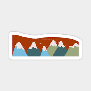 Mountain Line Magnet