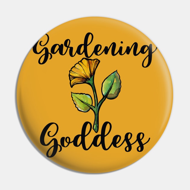 Gardening Goddess Pin by bubbsnugg