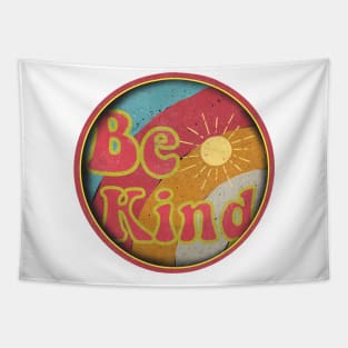 Be Kind - Retro Faded-Style Tapestry