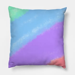 Colorful watercolor painting art Pillow