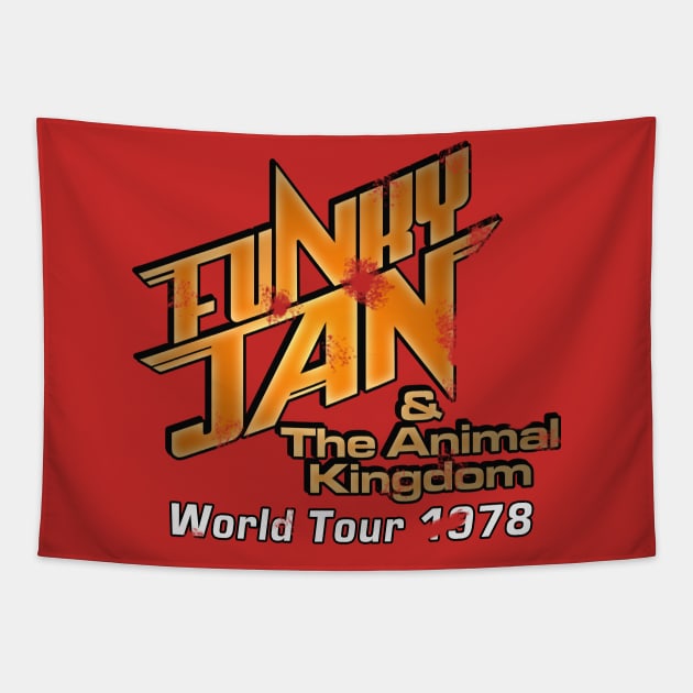 Funky Jan & the Animal Kingdom Tapestry by kyohazard