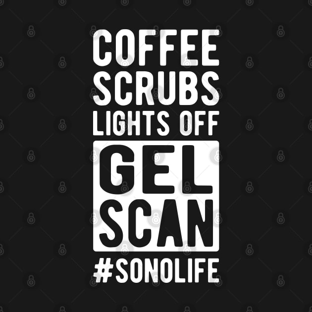 Sonographer - Coffee scrubs lights off gel Scan #Sonolife by KC Happy Shop