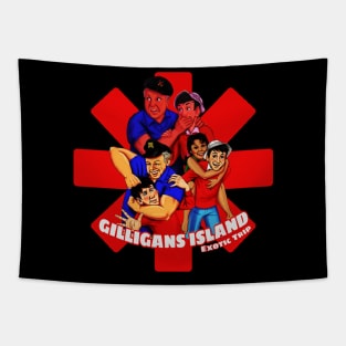 gilligans island  cartoon style : exotic trip Tapestry