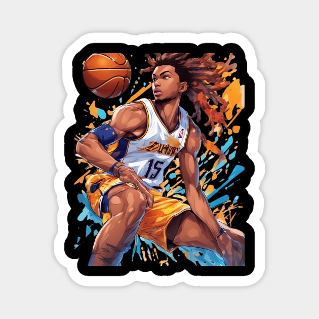 mens basketball Magnet by animegirlnft