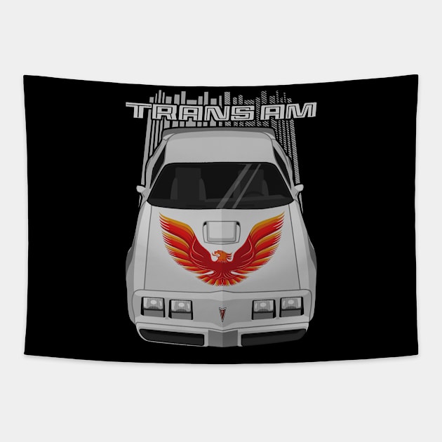 Firebird Trans Am 79-81 - silver and orange Tapestry by V8social