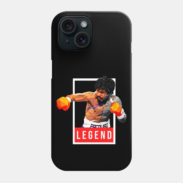 Manny Pacquiao Low Poly Phone Case by pxl_g