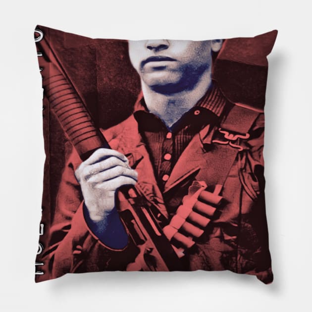 Huey P. Newton (R) Pillow by BlackOzean