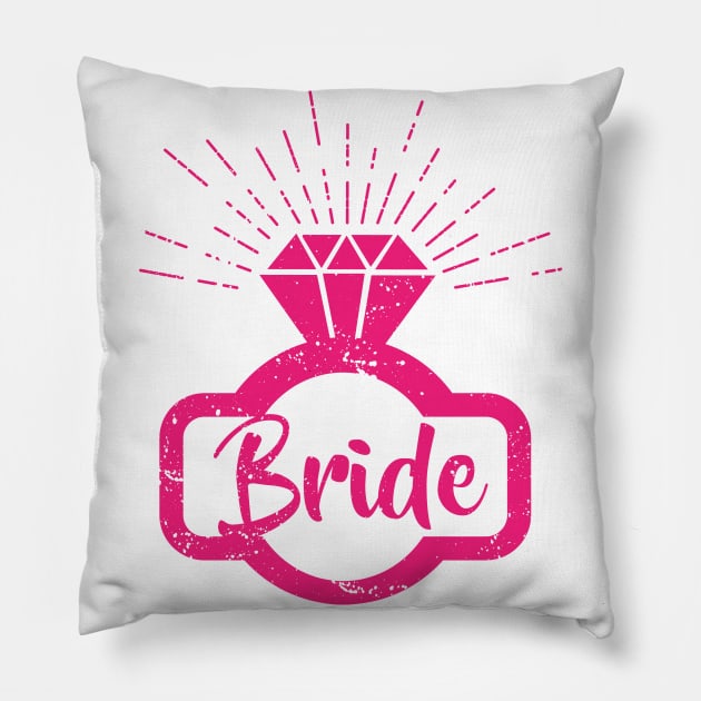 Bridal Diamond Ring - Wedding - Bride - Wedding proposal Pillow by Shirtbubble