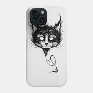 Evil Cat Balloon (black version) Phone Case