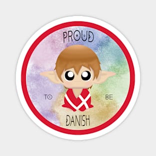 Proud to be Danish (Sleepy Forest Creatures) Magnet