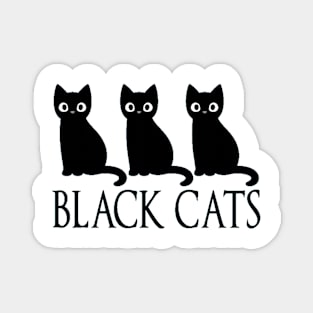 Black Cats Magnet