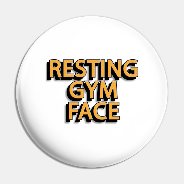 Resting Gym Face Pin by djwalesfood