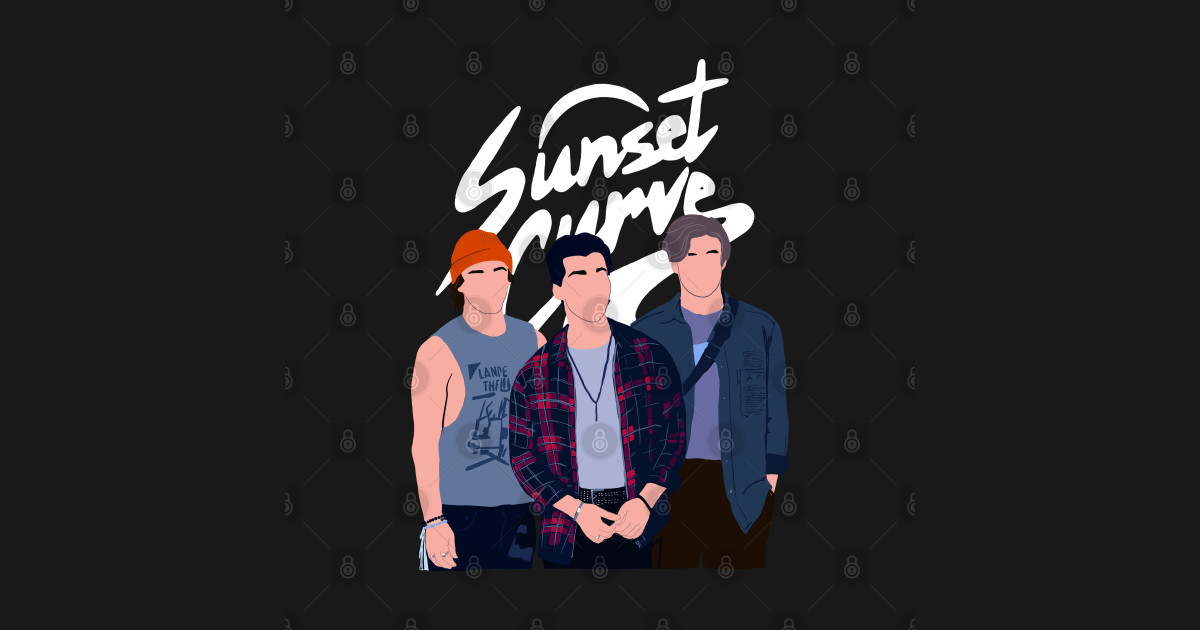 Sunset Curve minimalist band white logo - Sunset Curve ...