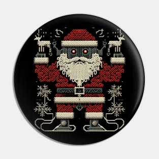 Christmas Santa embroidery style 27 Pin