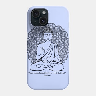 Mandala Meditating Buddha Phone Case
