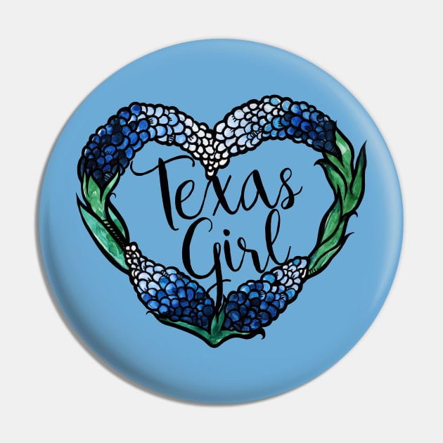 Texas Girl Pin by bubbsnugg