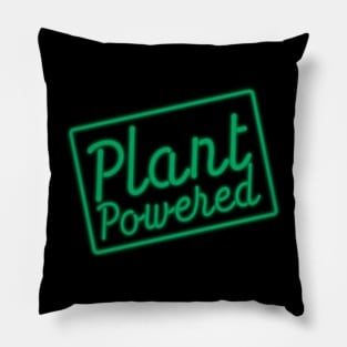 Plant powered green neon Pillow