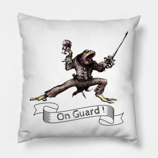 Fencing frog On guard ! 2 Pillow