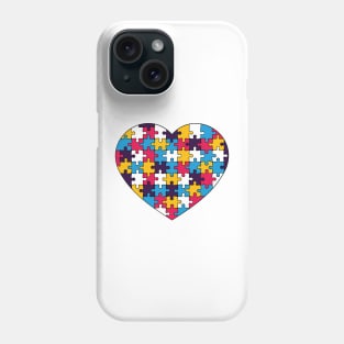 Puzzle Heart -Polyamory - New Pride Colors Phone Case