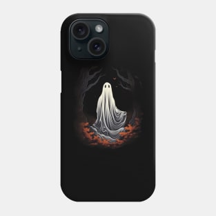 Spooky Scary Ghost in the Woods Phone Case