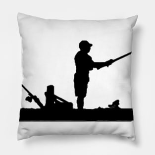 Kayak Fishing Black Pillow