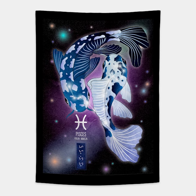 Pisces Tapestry by Thor Reyes