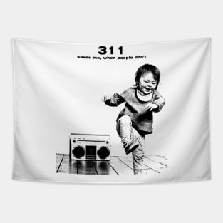 311 Saves Me // pencil sketch Tapestry