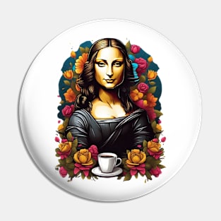 mona lisa coffee time Pin