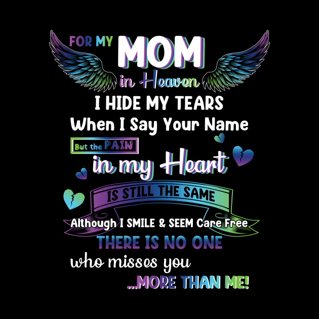 For My Mom In Heaven Mom Memorial by Schoenberger Willard