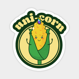 Funny Pun Uni-corn kawaii Magnet