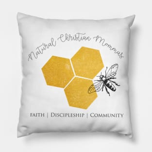 Natural Christian Mommas Logo Pillow