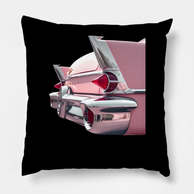 Pink Cadillac Pillow by ygxyz