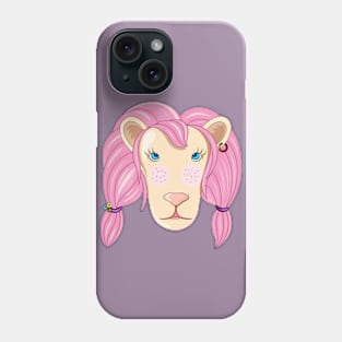 Pink Lion Phone Case