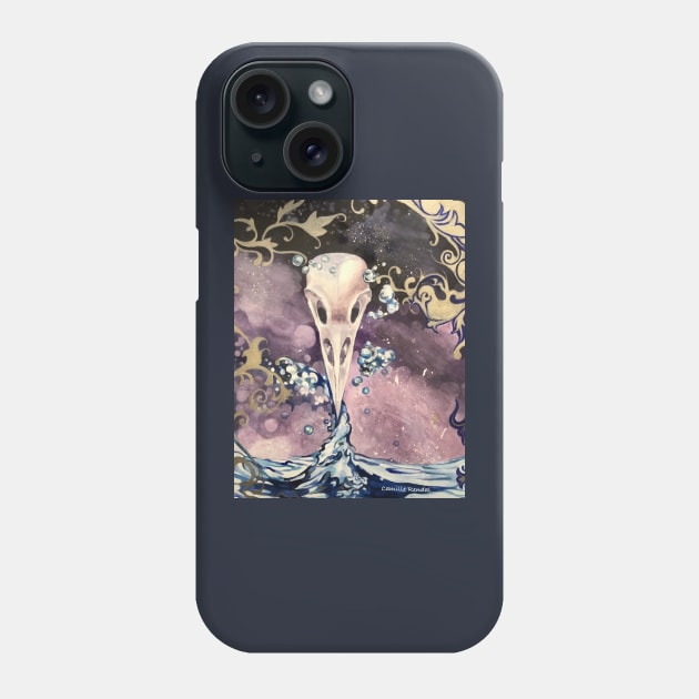 Raven Transforming - large image Phone Case by CamilleRendal