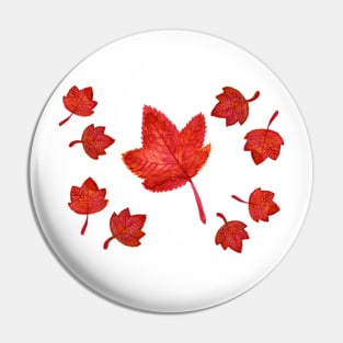 Maple leaf pattern Pin