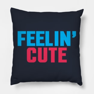 feelin' cute Pillow