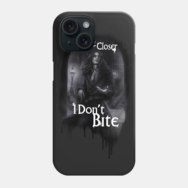 Beckoning (Come Closer, I Don't Bite) Phone Case by Art of Ariel Burgess