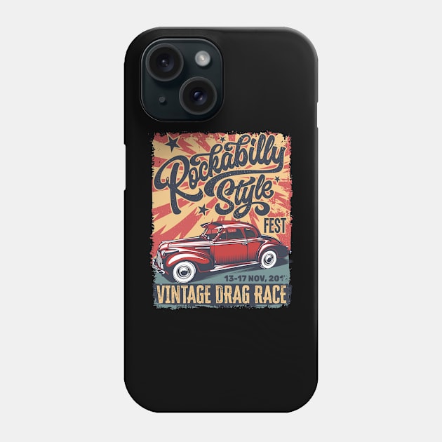 Rockabilly style Phone Case by Teefold