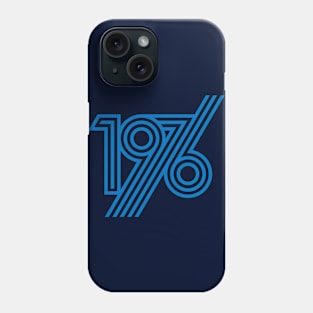 1976 style 70`s blue line Phone Case